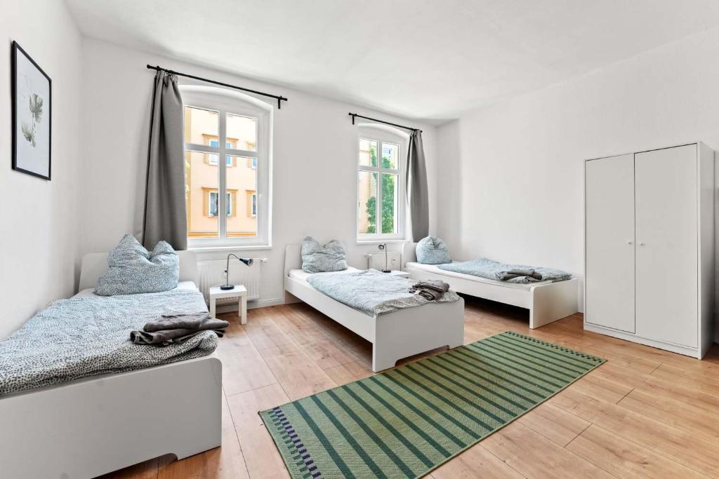 Postel nebo postele na pokoji v ubytování Nice Apartment in Eberswalde
