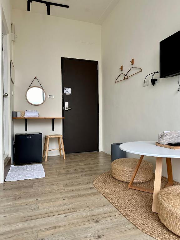 TV a/nebo společenská místnost v ubytování 山有巷宅 Alley House