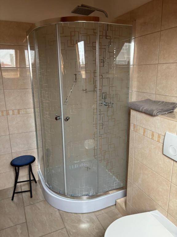 Koupelna v ubytování Afamado apartman Fisli