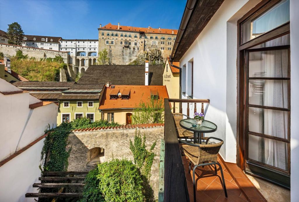 Balkón nebo terasa v ubytování Apartments Dlouhá 93