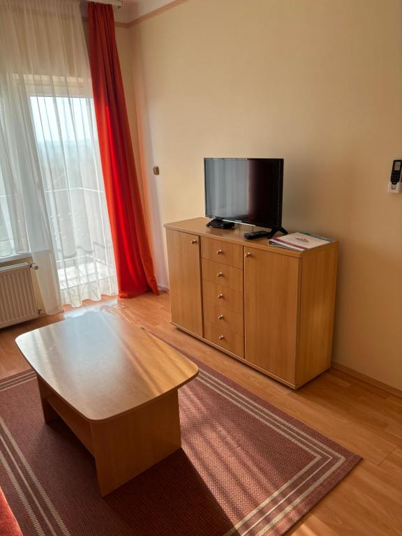 TV a/nebo společenská místnost v ubytování Afamado apartman Fisli