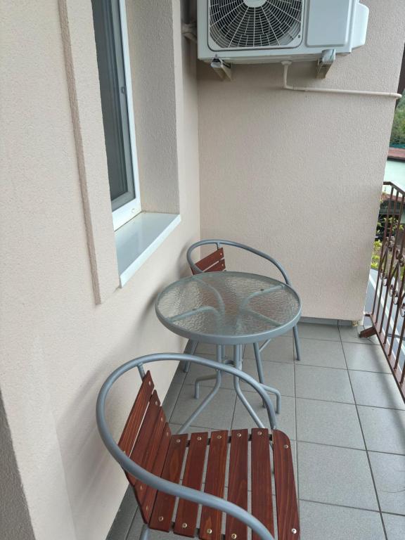 Balkón nebo terasa v ubytování Afamado apartman Fisli