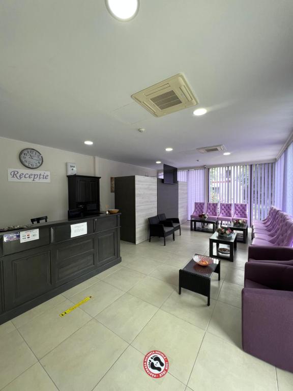 TV a/nebo společenská místnost v ubytování Hotel Violeta
