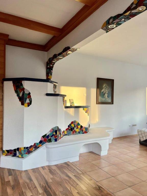 Posezení v ubytování Wohnung Mosesbrunnen