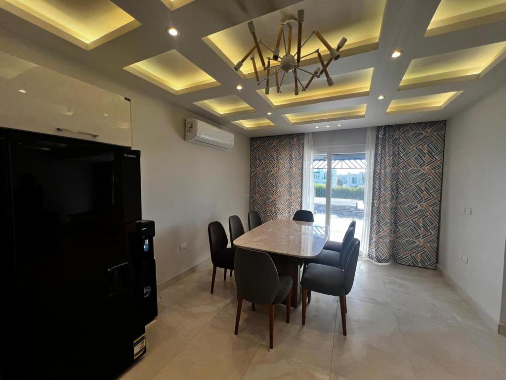Posezení v ubytování Mountain view Ras Elhekma Twin house challet 5 Bedrooms