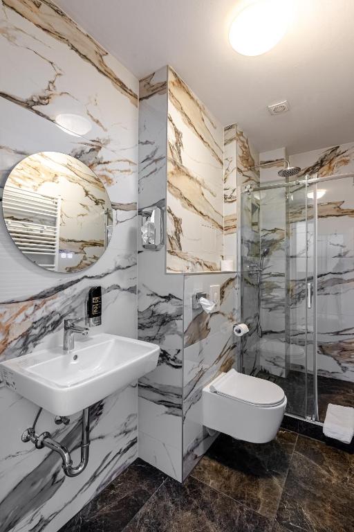 Koupelna v ubytování Hotel Prens Berlin
