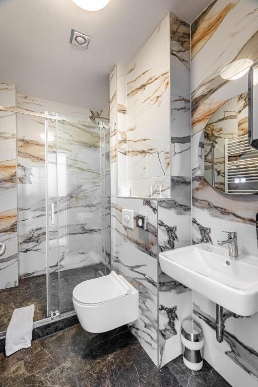 Koupelna v ubytování Hotel Prens Berlin