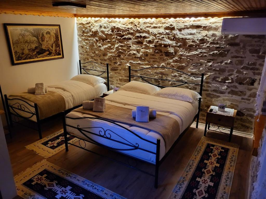 Postel nebo postele na pokoji v ubytování Guest House Hasko