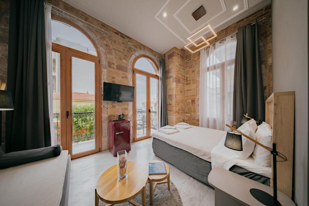 Chios City Inn - 豪华双人房（海景侧景）