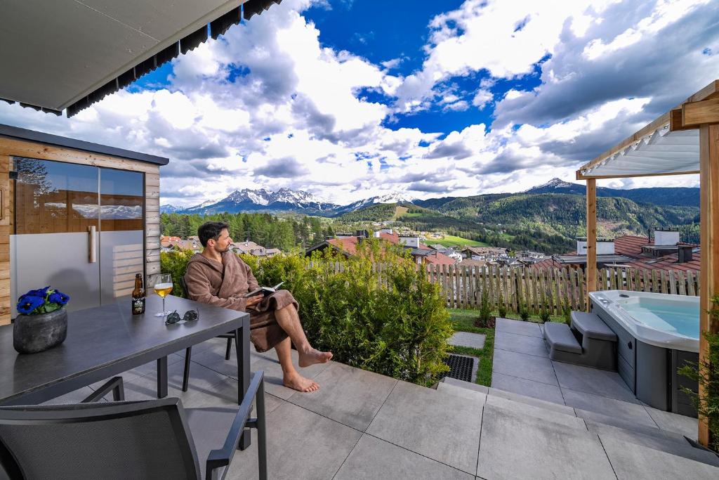 Výhľad na hory alebo výhľad na hory priamo z apartmánu