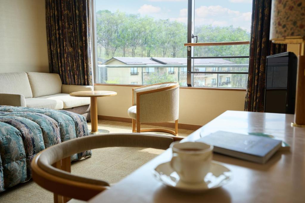 Posezení v ubytování Hotel Laforet Nasu