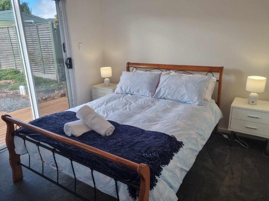 Ένα ή περισσότερα κρεβάτια σε δωμάτιο στο Banksia Lakeview Retreat