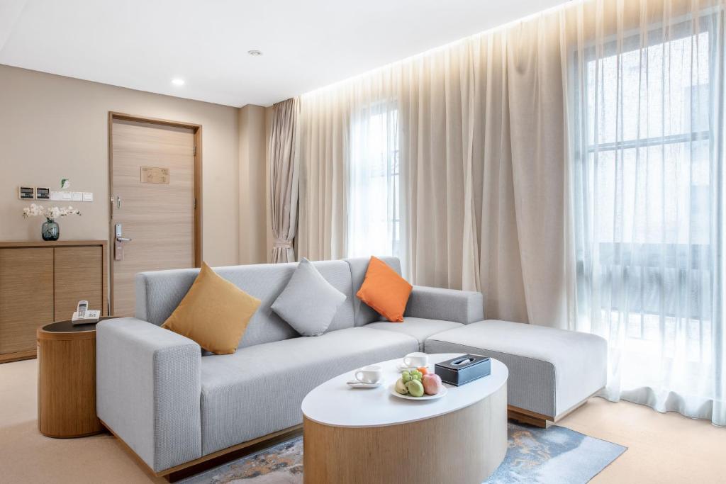 Posezení v ubytování CM Serviced Apartment Shenzhen Hillside