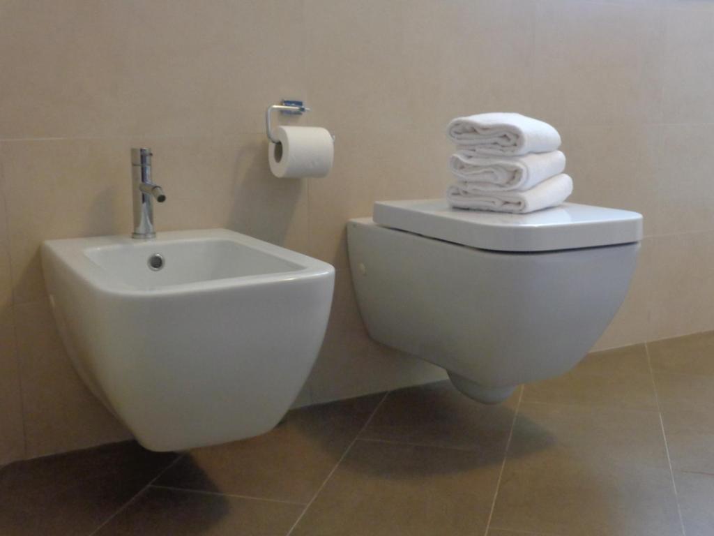 Koupelna v ubytování La Casa in Rivalta