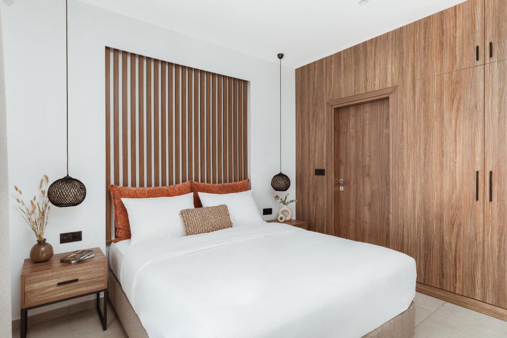 Postel nebo postele na pokoji v ubytování Verano Afytos Hotel