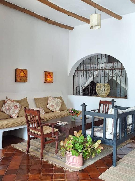 Posezení v ubytování Villa Palma