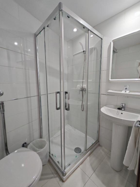 Koupelna v ubytování Hotel Camposol