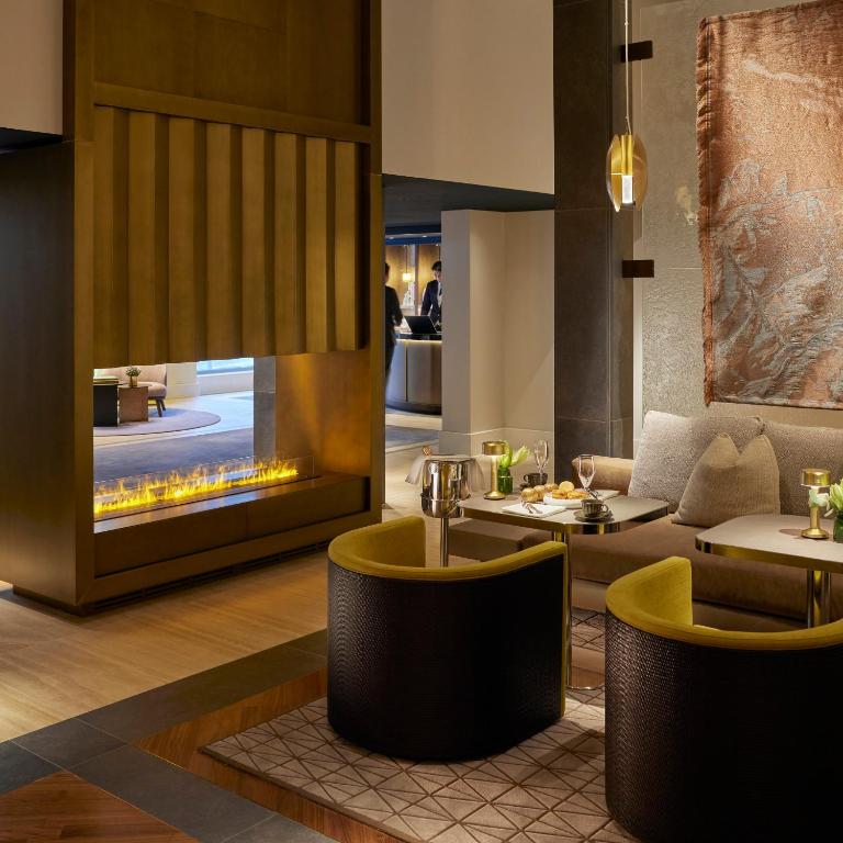 Posezení v ubytování Mandarin Oriental Savoy, Zurich