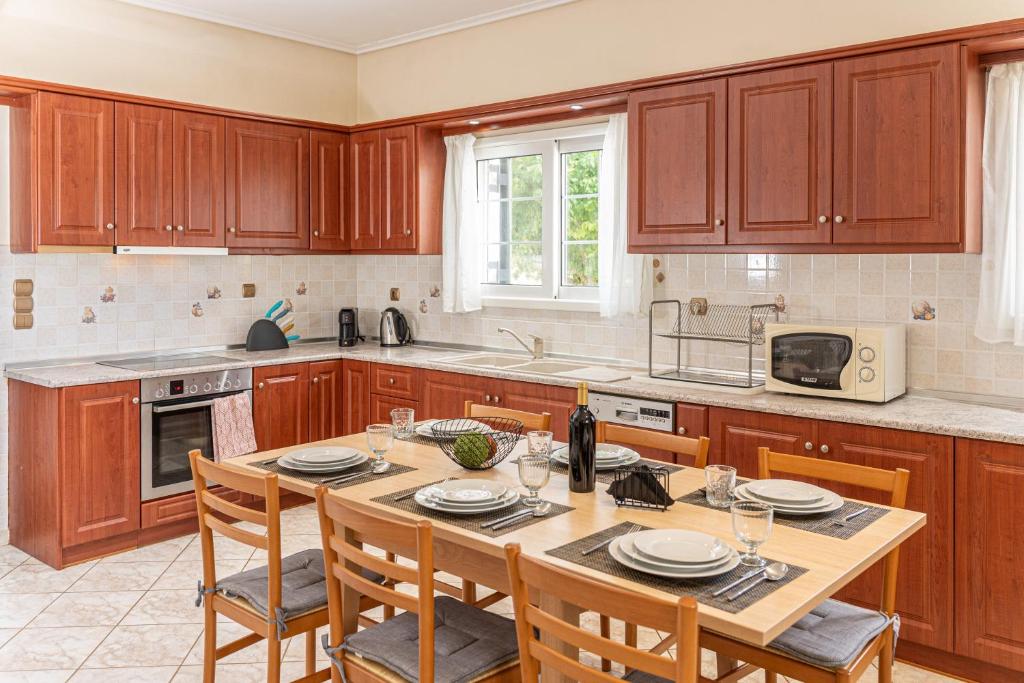 Kuchyň nebo kuchyňský kout v ubytování Arte villa Margarita apartment