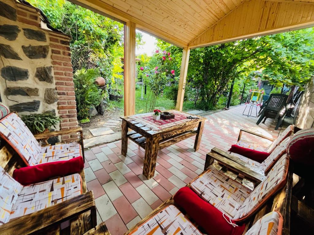 Posezení v ubytování Guest house poligloti