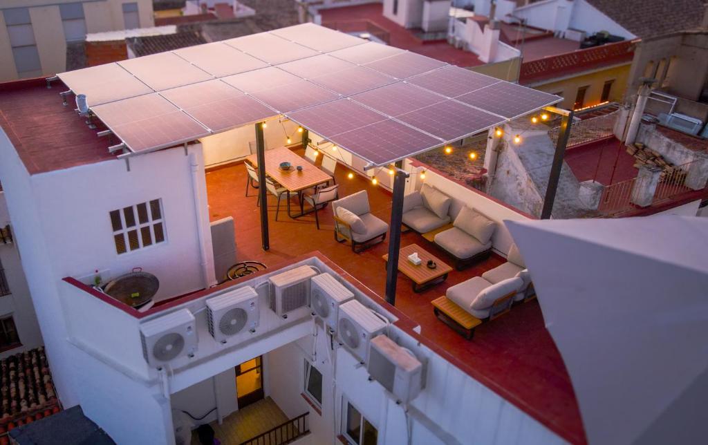 Budova, kde se aparthotel nachází