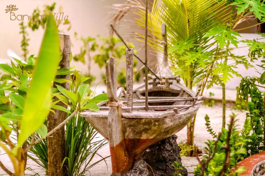 Zahrada ubytování Banyan Villa Maldives Dhangethi