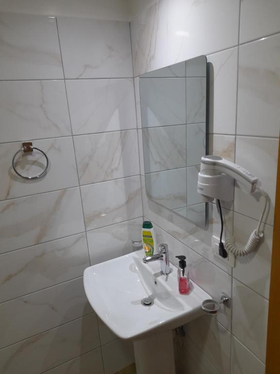 Koupelna v ubytování Guest House Ani