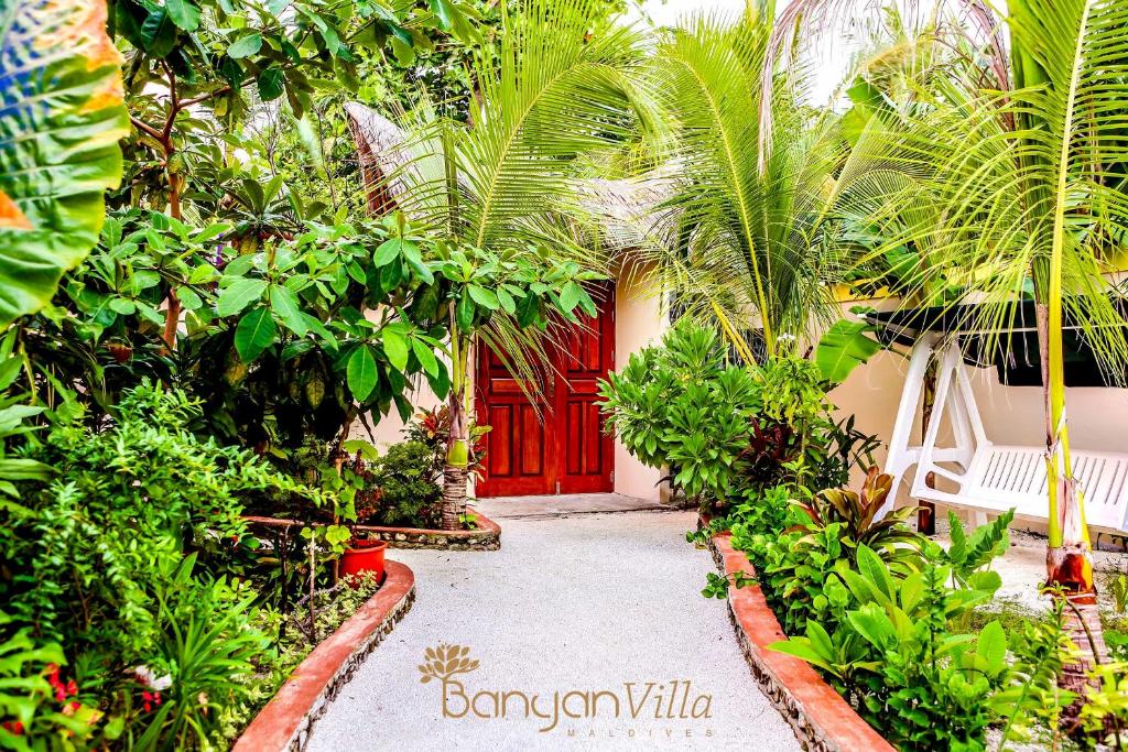 Zahrada ubytování Banyan Villa Maldives Dhangethi