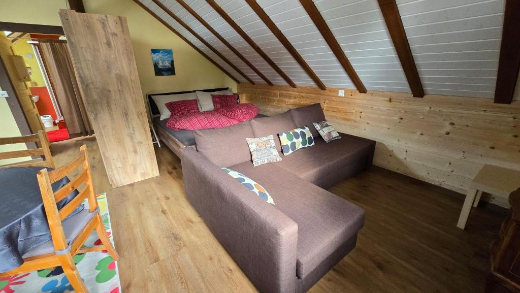Postel nebo postele na pokoji v ubytování Gasthaus Fuchsacker