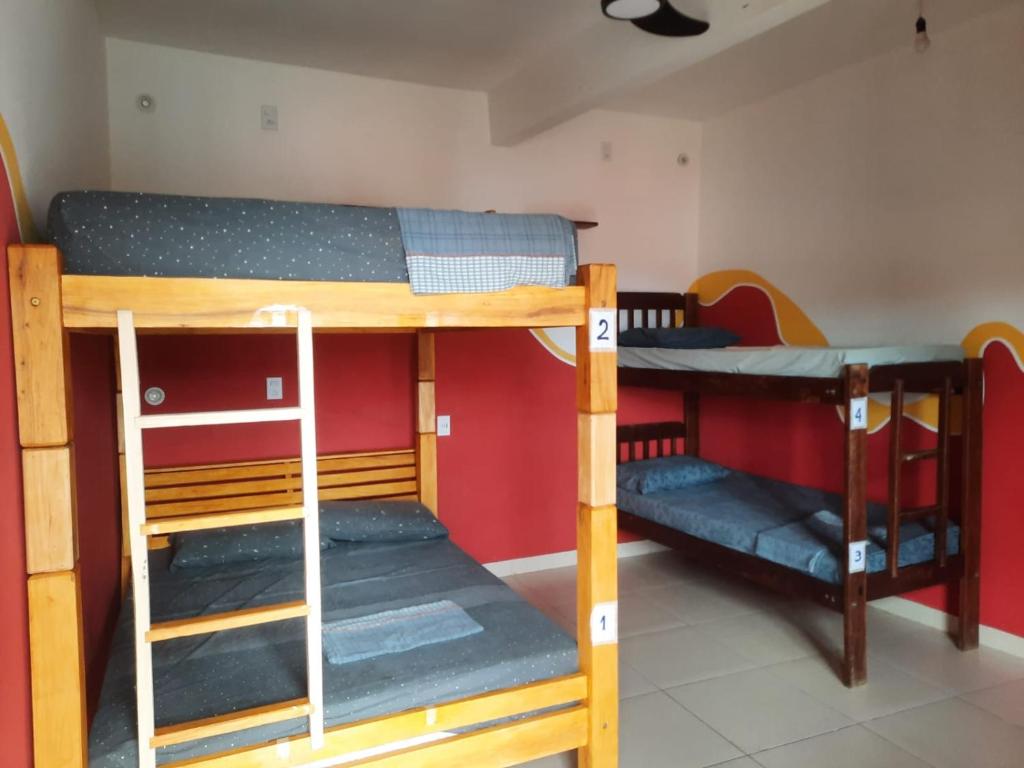 Postel nebo postele na pokoji v ubytování Chapada Backpackers Hostel Agência