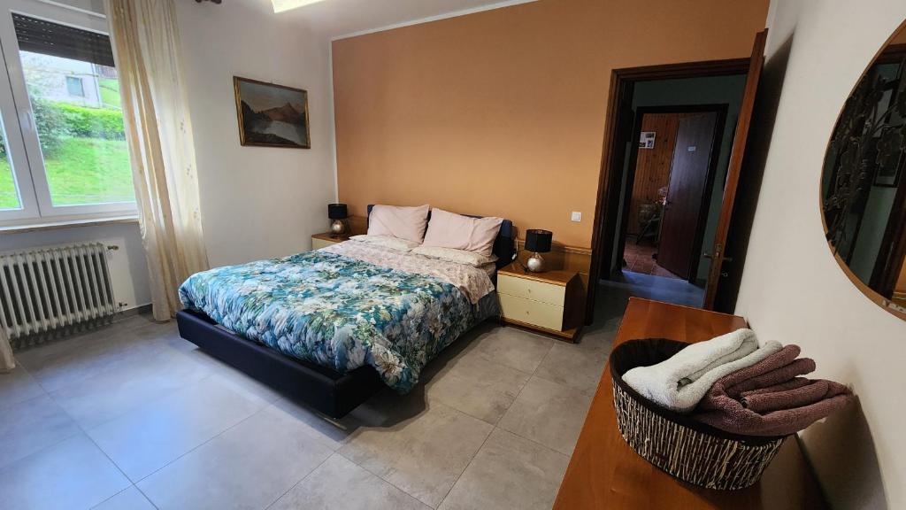 Posteľ alebo postele v izbe v ubytovaní Casa Paola - Appartamento 2 stanze a Recoaro Terme