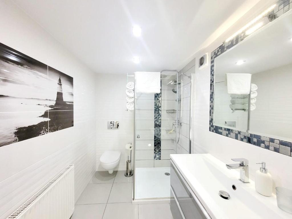 Kúpeľňa v ubytovaní Apartamenty Cudowna Wyspa