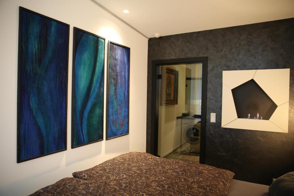 Postel nebo postele na pokoji v ubytování Apartment SunBox