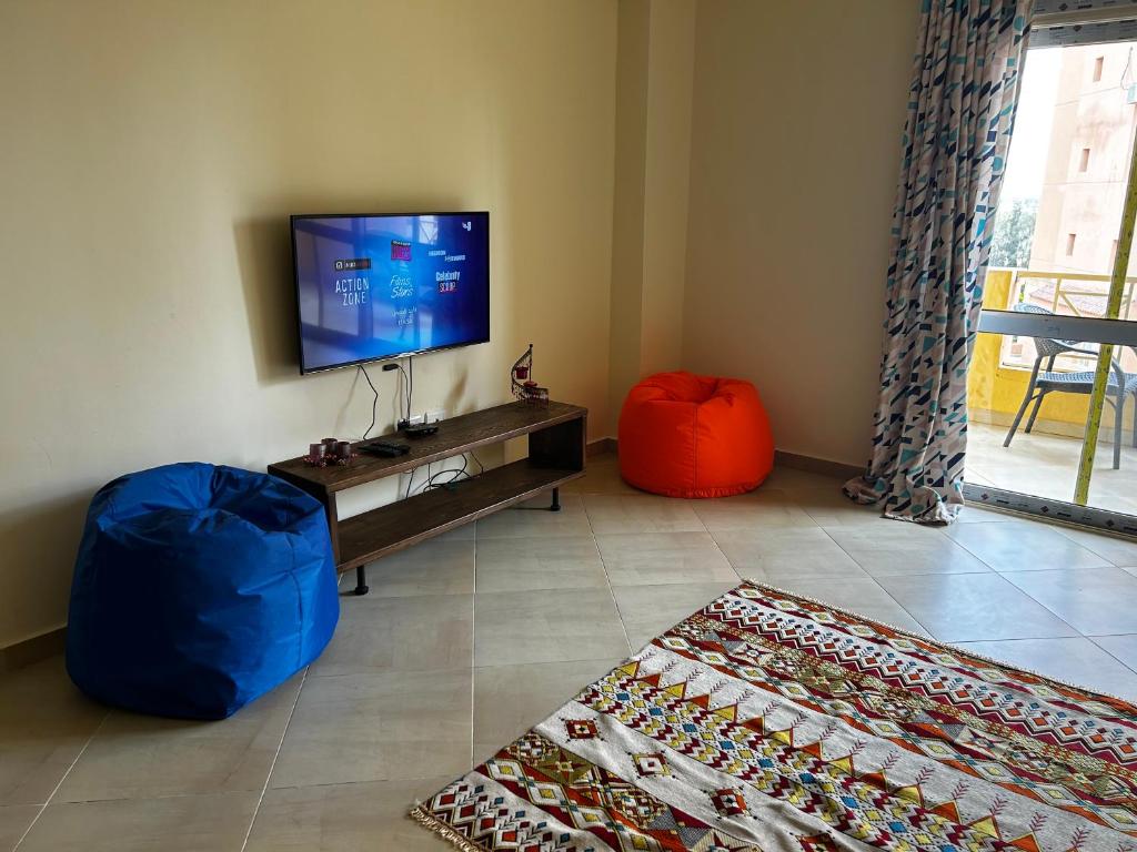 TV a/nebo společenská místnost v ubytování Marina Valley Studio Families only