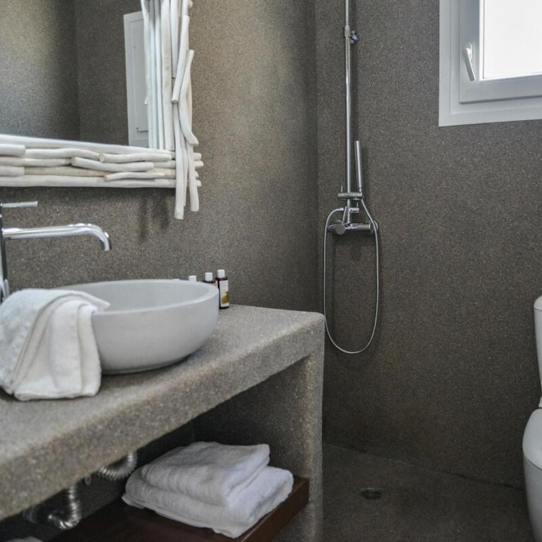 Koupelna v ubytování honeymoon klima suite