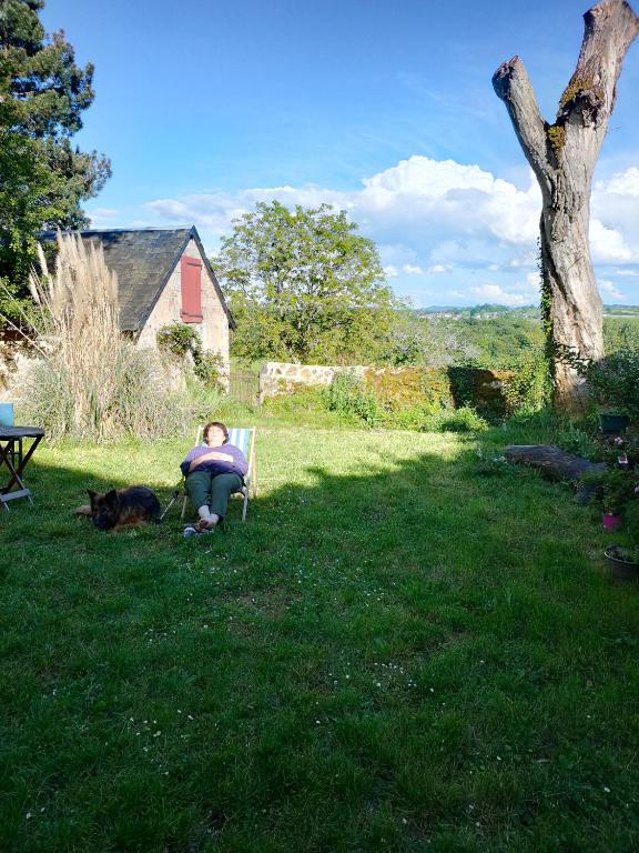Zahrada ubytování La ferme des douceurs