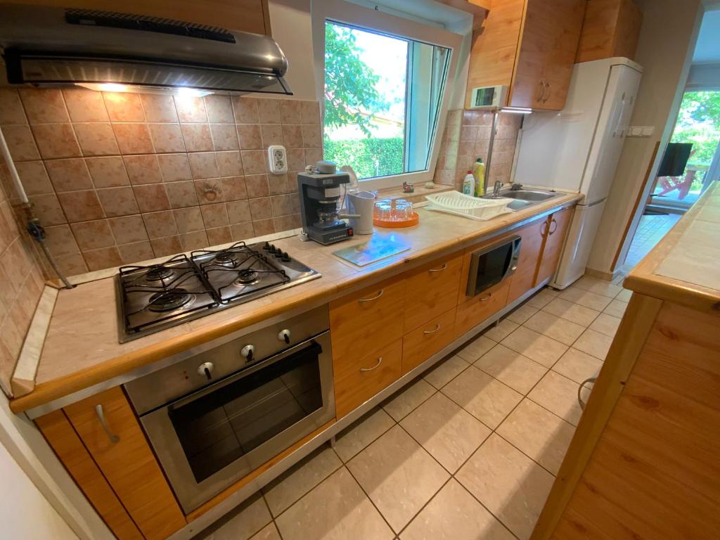 Kuchnia lub aneks kuchenny w obiekcie Gősy apartmanok