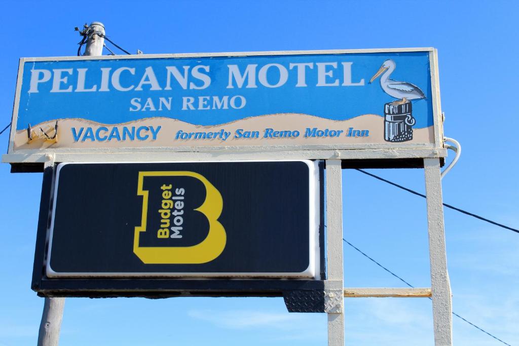 Certifikát, hodnocení, plakát nebo jiný dokument vystavený v ubytování Pelicans Motel San Remo