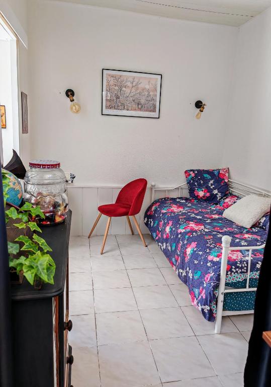 Posteľ alebo postele v izbe v ubytovaní Appartement près de la plage, un coin paradis !