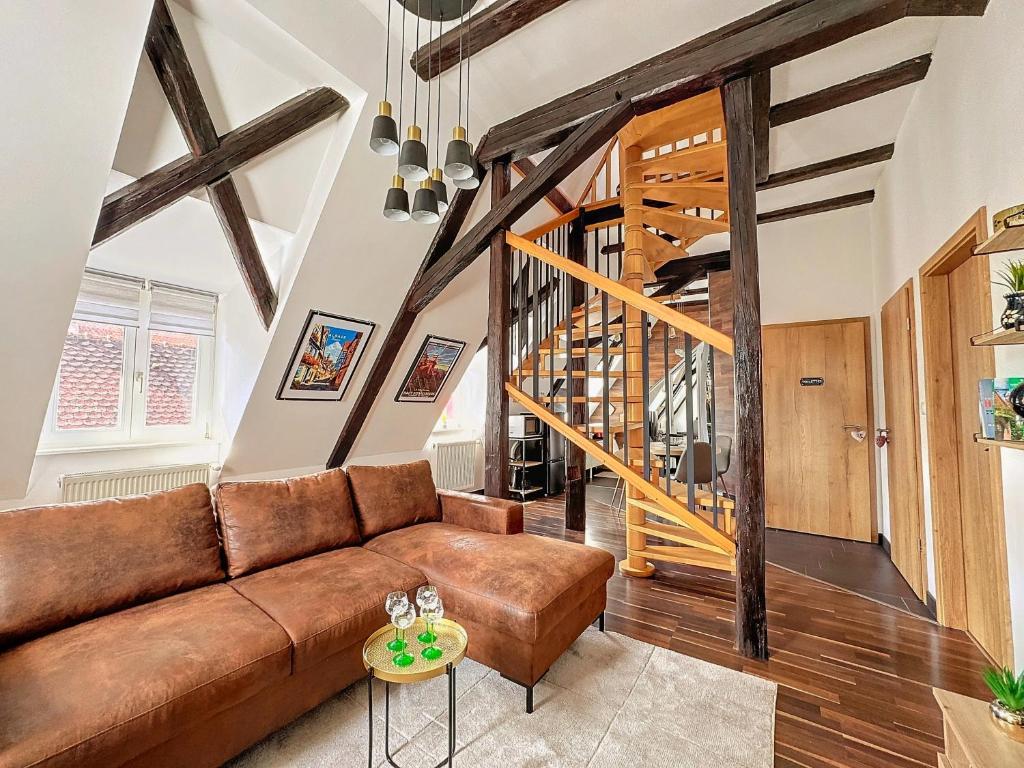 Posezení v ubytování Loft Bariga