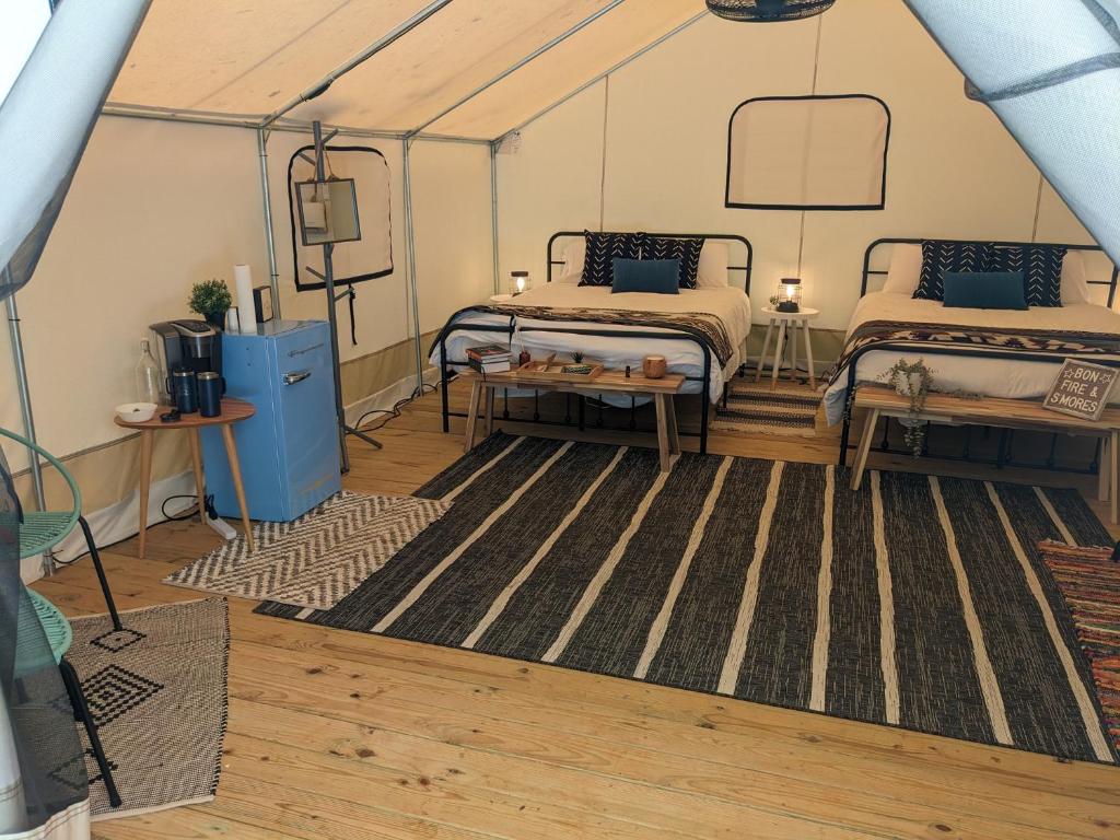 Postel nebo postele na pokoji v ubytování Timberline Lula - Site 1