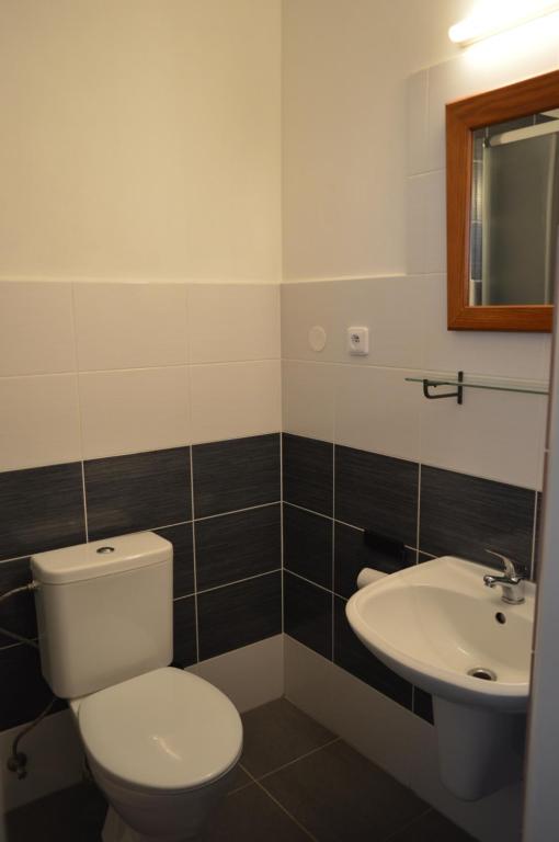 Koupelna v ubytování Hotel Peliny