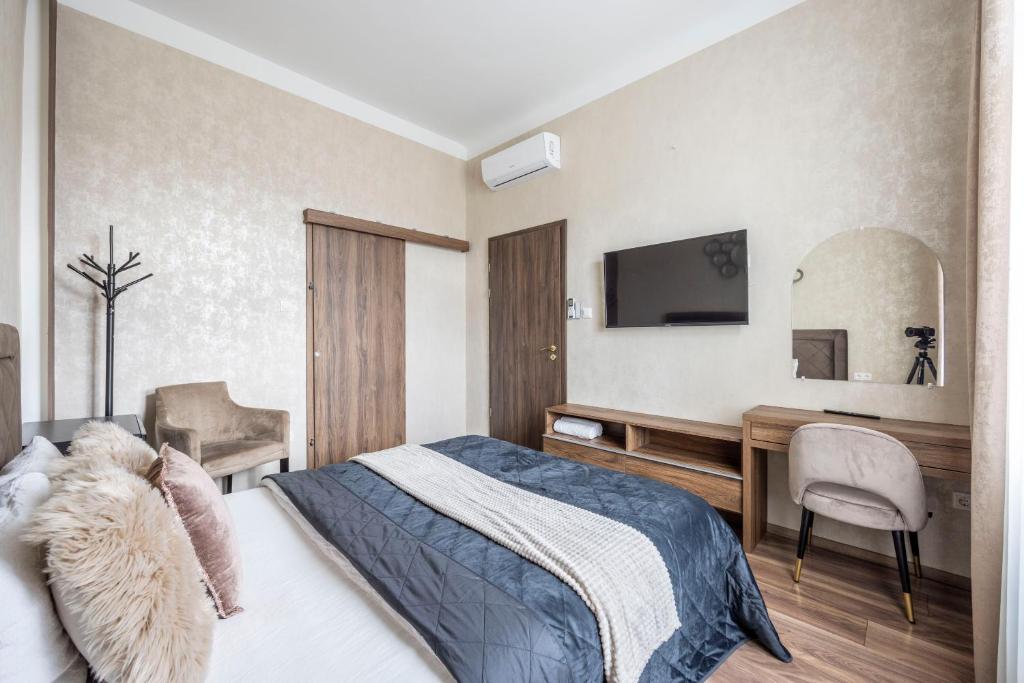 Postel nebo postele na pokoji v ubytování Luxurious Elizabeth St Residence with Sauna