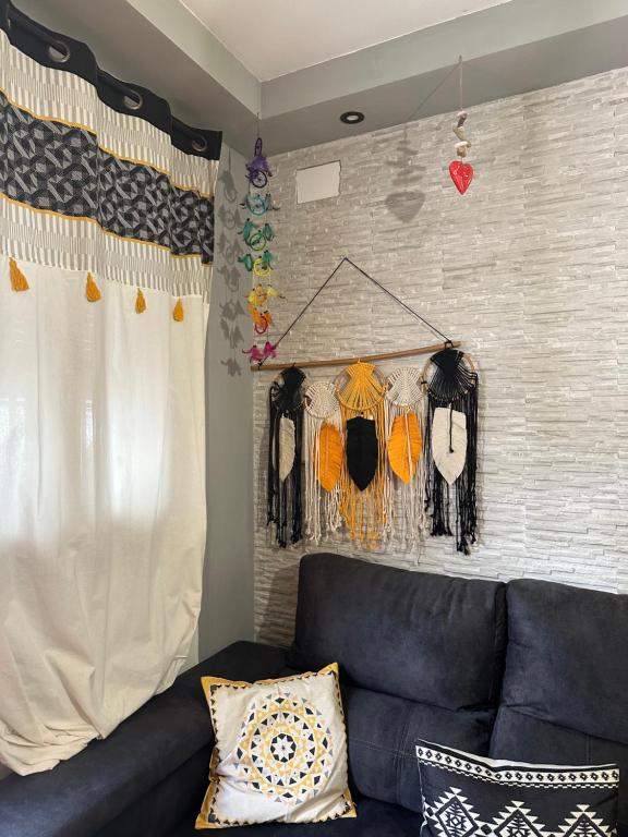 Posezení v ubytování Casita del Barranco lunar