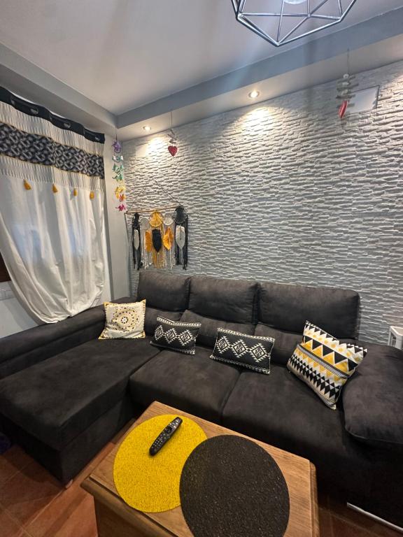 Posezení v ubytování Casita del Barranco lunar