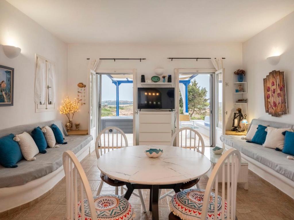 Posezení v ubytování Cycladic home in Paros