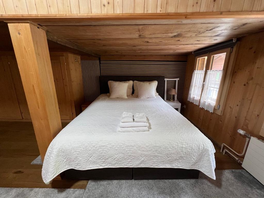 Postel nebo postele na pokoji v ubytování Haus Bergmann