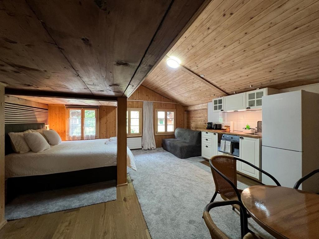 Kuchyň nebo kuchyňský kout v ubytování Haus Bergmann