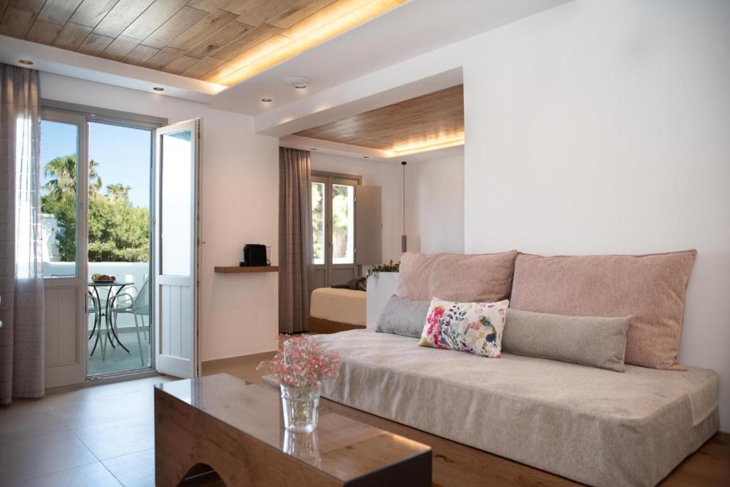 Posezení v ubytování Hotel Naxos Beach