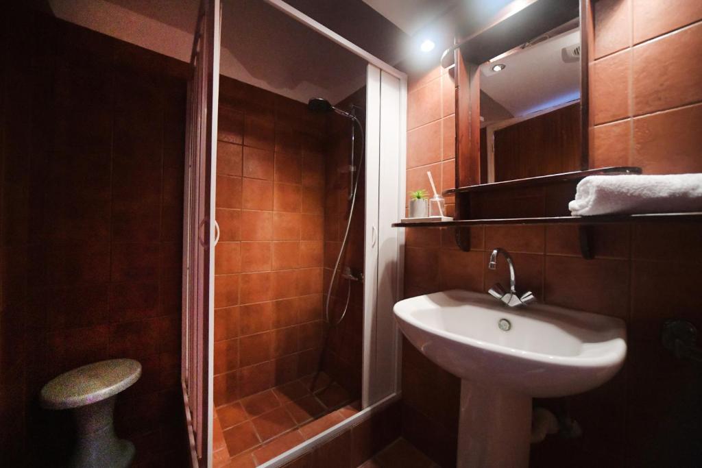 Koupelna v ubytování Agialos Rooms